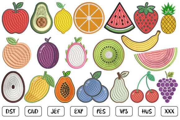 Download Mini Fruits Machine Embroidery Design - Mini Collection