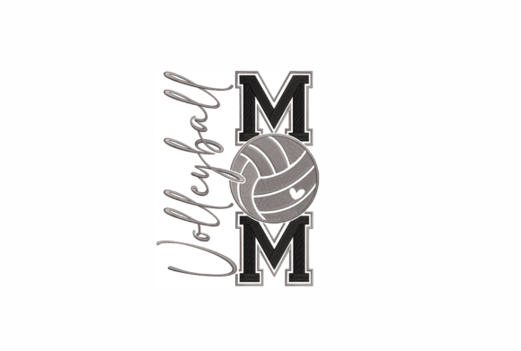 Download Volleyball Mom Embroidery Design - Mom embroidery design Collection